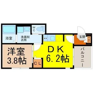 ベルリバー京田町【3階】の間取り