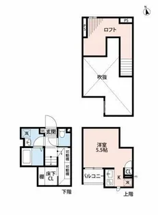 福岡県福岡市東区香椎駅東1丁目【アパート】の間取り