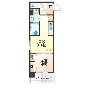 ベラジオ雅び京都西院Ⅱ【6階】の間取り