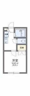 レオパレス土塔Ⅱ【104号室】の間取り