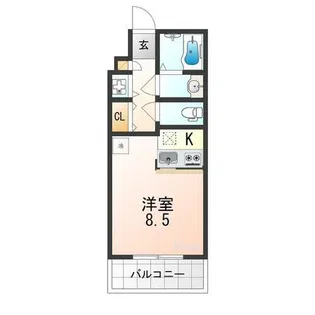 ホワイトハイムKAGAMIISHI【2階】の間取り