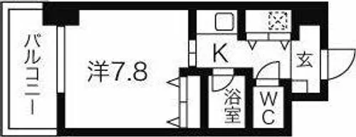 AXIS桜通内山【8階】の間取り