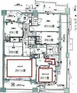 レジディア泉【15階】の間取り