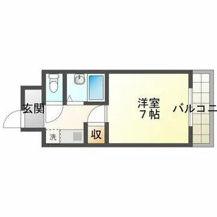 1Kの間取り画像