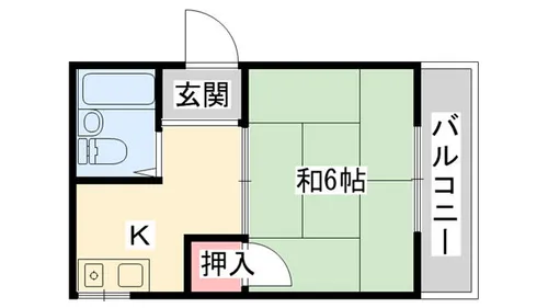 メゾンアオキ【201号室】の間取り