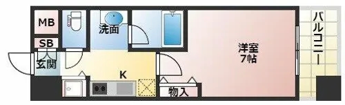 アーデン江坂【4階】の間取り