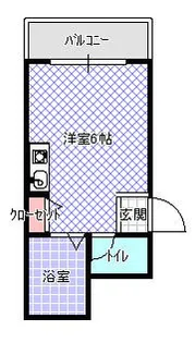ペントハウス21【105号室】の間取り