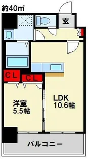 F・STAGE折尾【1階】の間取り