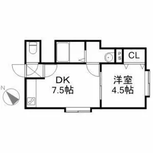 スペイシャスコンフォート24【2階】の間取り