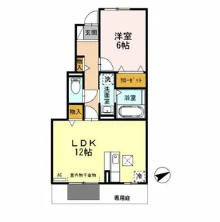 パストラル【102号室】の間取り