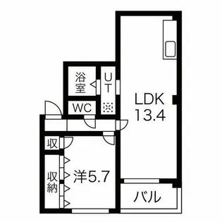 ルプソアール東山【2階】の間取り