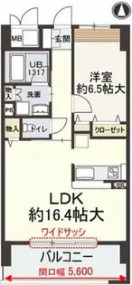 サンアルカス【9階】の間取り