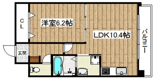 ラマージュⅠ【3階】の間取り