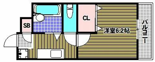 レーヴ和泉【2階】の間取り