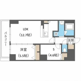 シティコート北1条【10階】の間取り