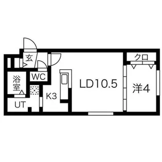 Grace札幌東【3階】の間取り