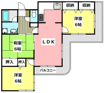 ハイレジデンス大神木【4階】の間取り