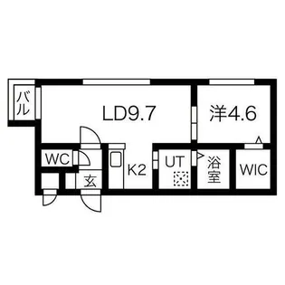 レジーナ南4条【2階】の間取り