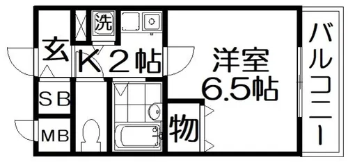 ブライティミル【1階】の間取り