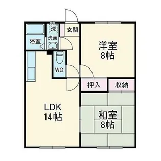 ド・エールポテト【202号室】の間取り