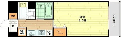 ロジェ今福鶴見【5階】の間取り