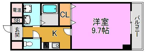 プロミネンス【6階】の間取り