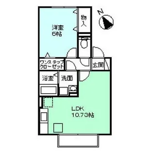ソフィア南陽【202号室】の間取り