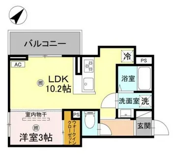LaMaison大田町【2階】の間取り