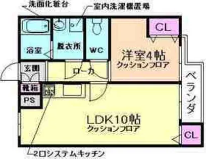 K-flat(ケーフラット)【3階】の間取り