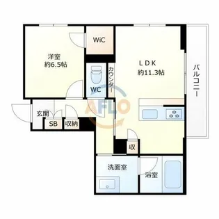 スカイウィング【2階】の間取り