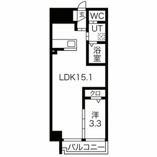 アランヴェール覚王山【602号室】の間取り