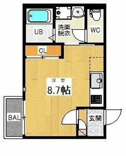 Grandtic Ban(バン)【1階】の間取り