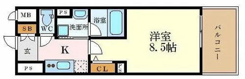 セレニティー大須【11階】の間取り