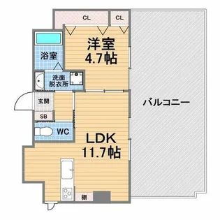 メインステージ甲子園口【5階】の間取り
