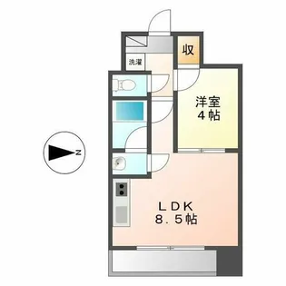 エスティメゾン東別院【1階】の間取り
