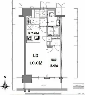 S-RESIDENCE亀島駅前blaze(ブレイズ)【12階】の間取り