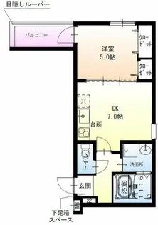 フジパレス我孫子西Ⅰ番館【3階】の間取り