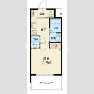 スプランディッド元町山手【3階】の間取り