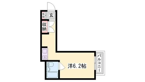 エレーヴ新在家【101号室】の間取り