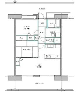 コーシャハイツ中野【419号室】の間取り