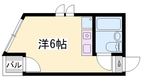 プチメゾンSENBA【402号室】の間取り