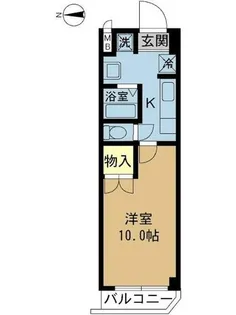 アートプラザ ユー【2008号室】の間取り