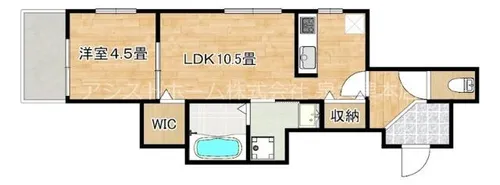 グランデカーサK東岸和田【203号室】の間取り