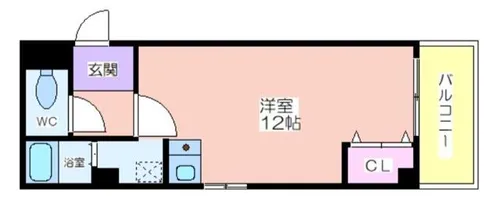 ペントハウス花園【4階】の間取り