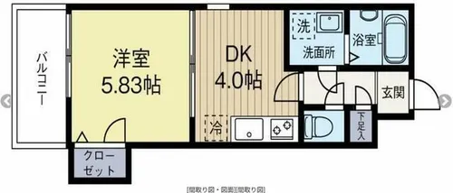 ローズモント・フレア博多【9階】の間取り