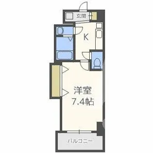 ラグゼ都島北Ⅱ【5階】の間取り