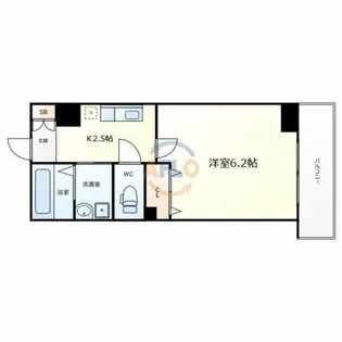 みおつくし都島【9階】の間取り