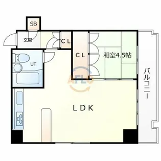 グランドールハタダ【8階】の間取り