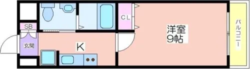 リアライズ住之江公園【306号室】の間取り