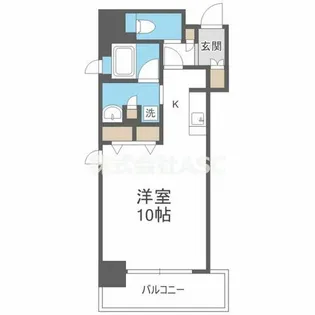 アーバネックス北浜【1306号室】の間取り